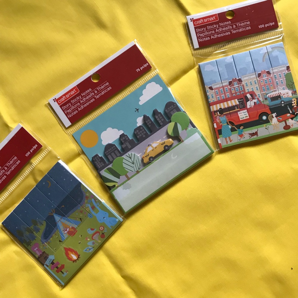 NWT, 3 pc designed Sticky Note haul